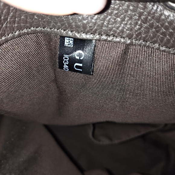 Gucci Brown Monogram Drawstring Backpack - Picture 13 of 15